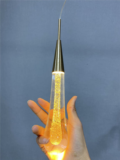 Drop Shaped Pendant Lights Crystal Led Hanglamp