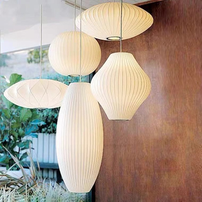 Japanese Pendant Light White Minimalist Lamp