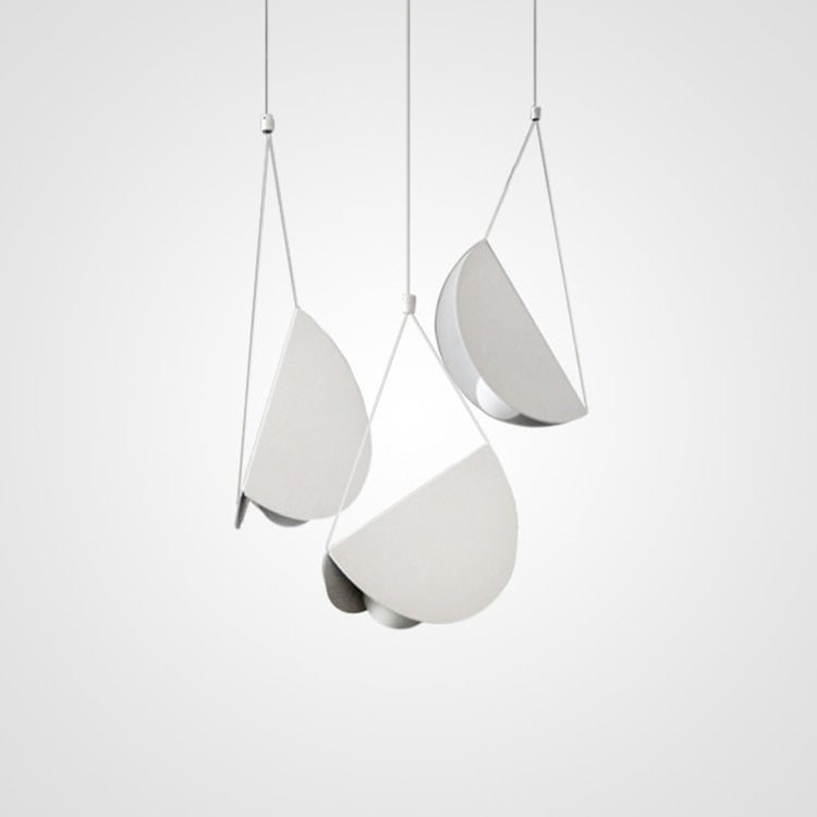 Glider Metal White Art Origami Pendant Light for Cafe Restaurant Hotel Bar - Querencian