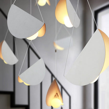 Glider Metal White Art Origami Pendant Light for Cafe Restaurant Hotel Bar