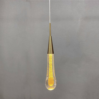 Drop Shaped Pendant Lights Crystal Led Hanglamp
