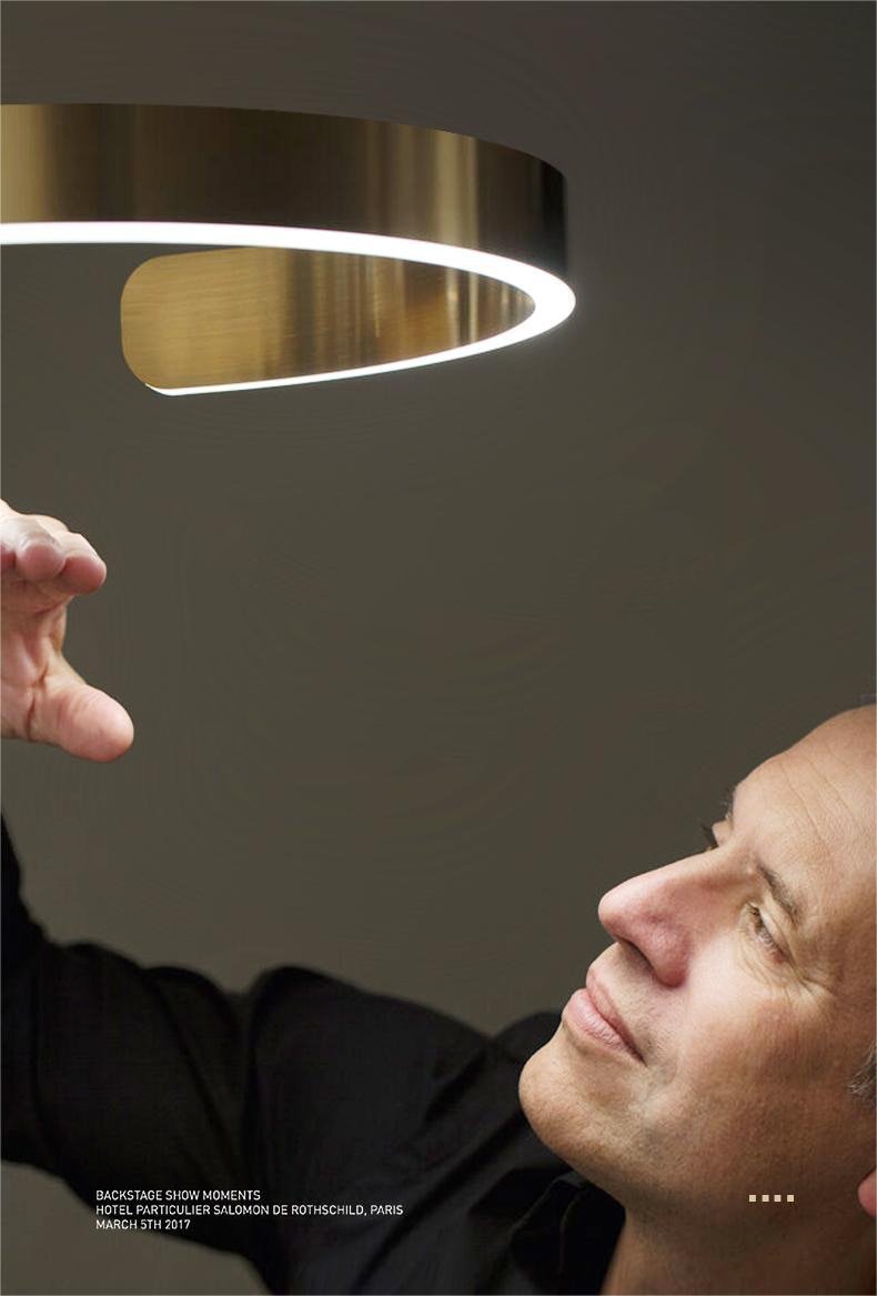 Aluminium Ring Modern LED Floor Lamps - Querencian