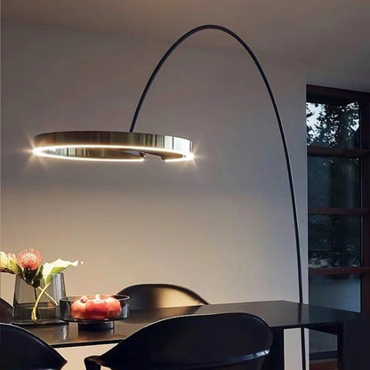 Aluminium Ring Modern LED Floor Lamps - Querencian