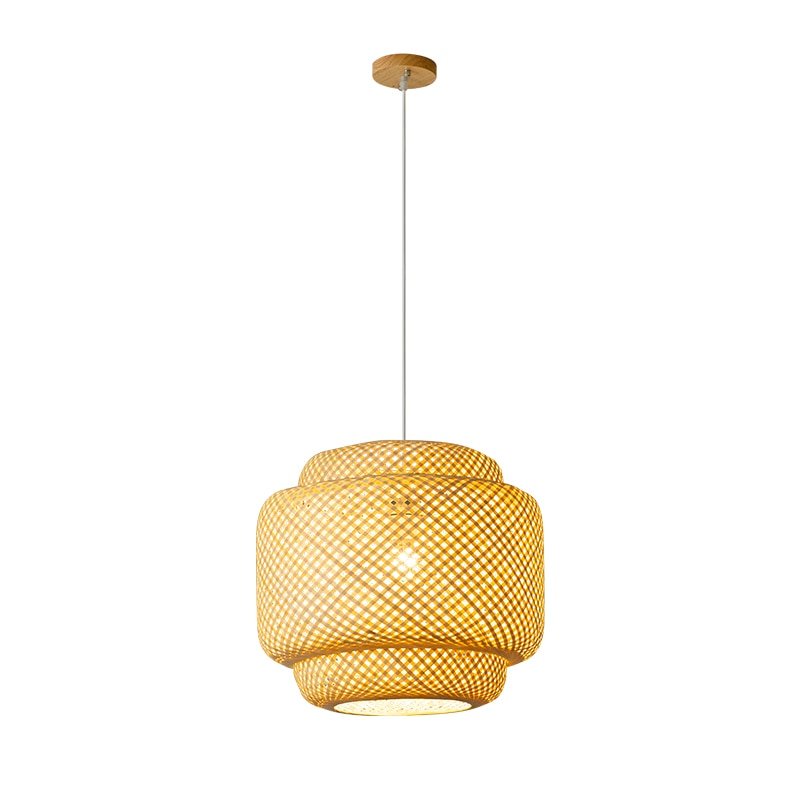 Chinese Style Loft Pendant Light Handmake Bamboo - Querencian