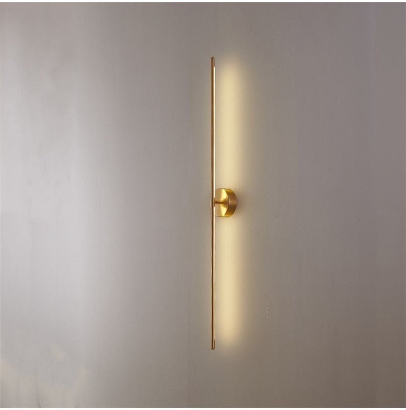 Gold Luxury Geometric Lines Wall Lamps Lights - Querencian