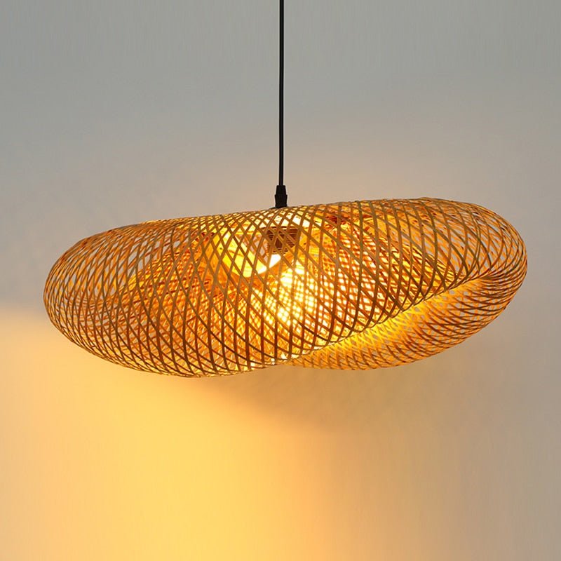 Hand Make Bamboo Hanging Ceiling Pendant Lamps - Querencian
