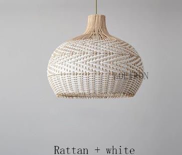 Hand-woven E27 Suspension Rattan Pendant Lights - Querencian
