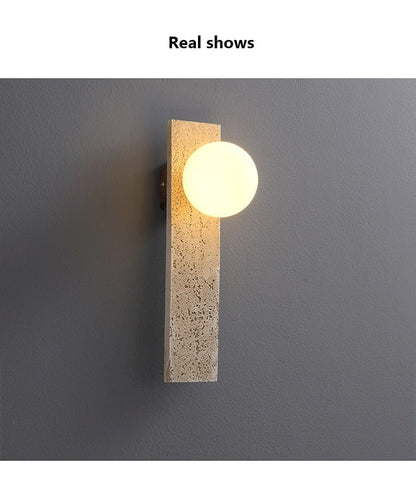 Japanese Retro Glass Resin Wall LED Lights - Querencian