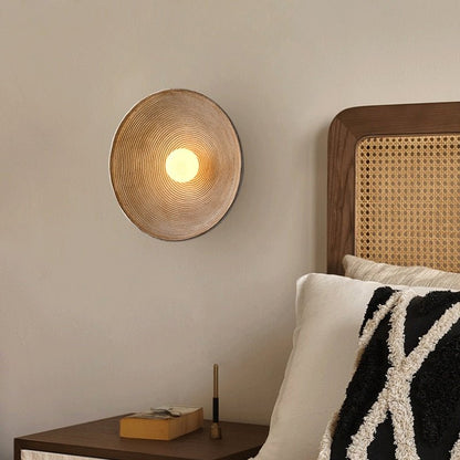 Japanese Style Retro Circle Wall Sconces Lighting - Querencian
