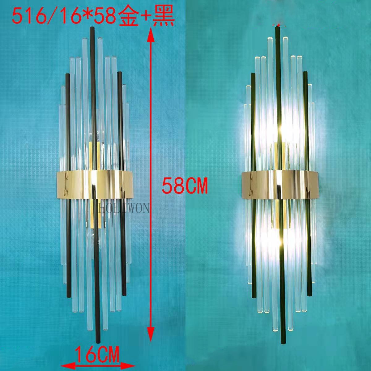 Luxury Crystal Postmodern Sconce Wall Light Fixtures - Querencian