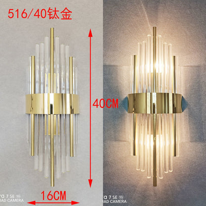 Luxury Crystal Postmodern Sconce Wall Light Fixtures - Querencian