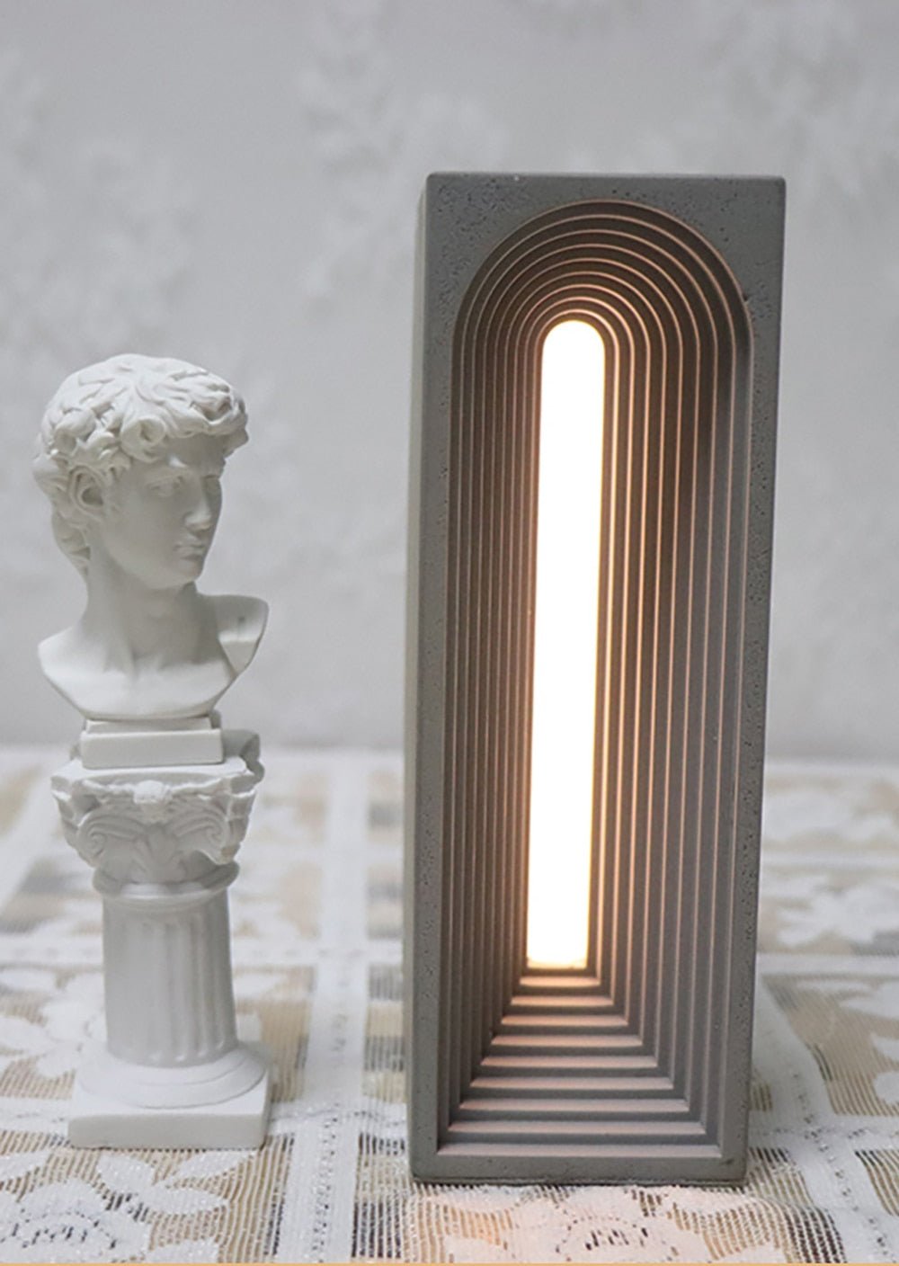 Minimalist Cement dimming desk lamp - Querencian