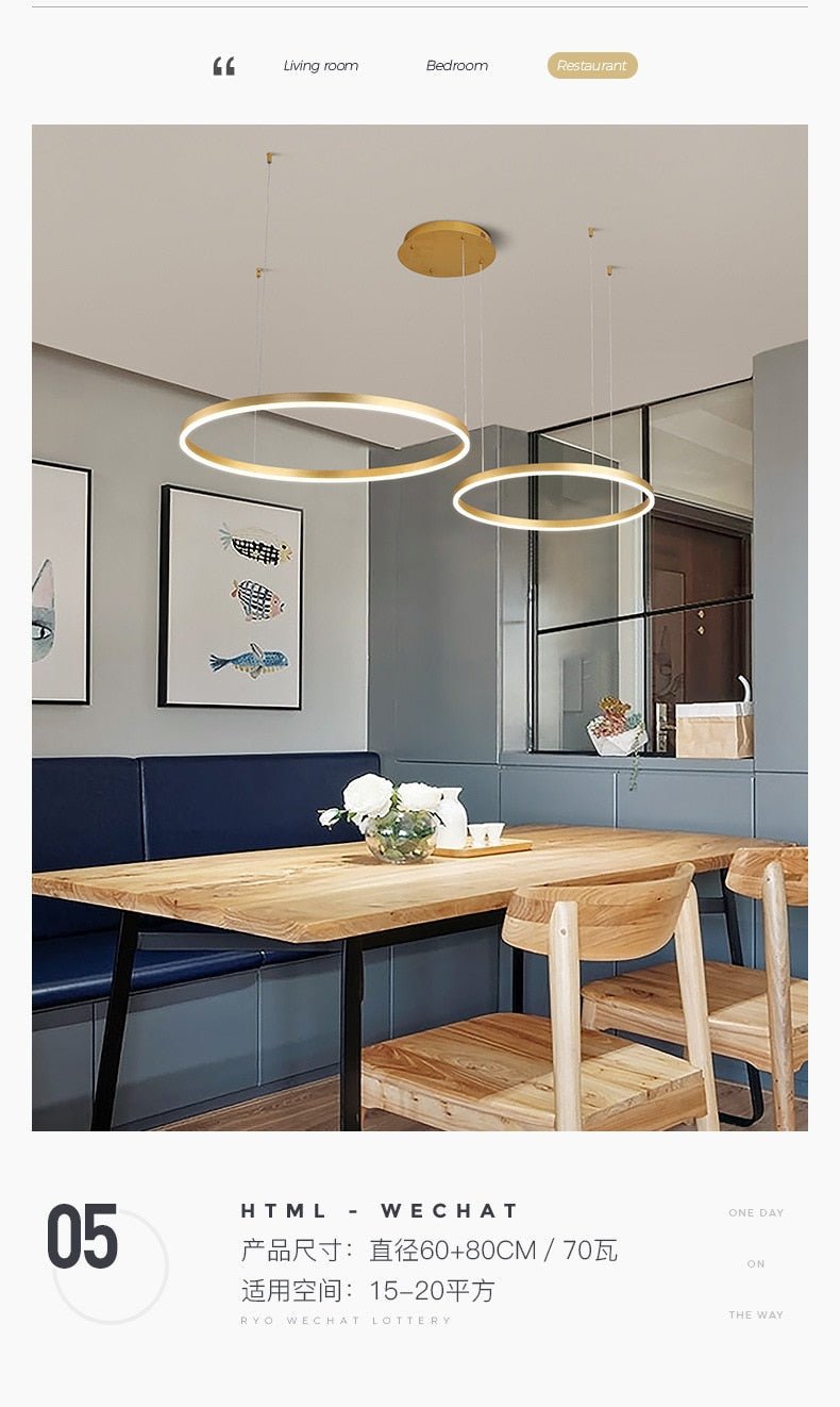 Minimalist Home Decor Led Modern Chandelier Lighting - Querencian