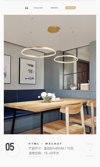 Minimalist Home Decor Led Modern Chandelier Lighting - Querencian
