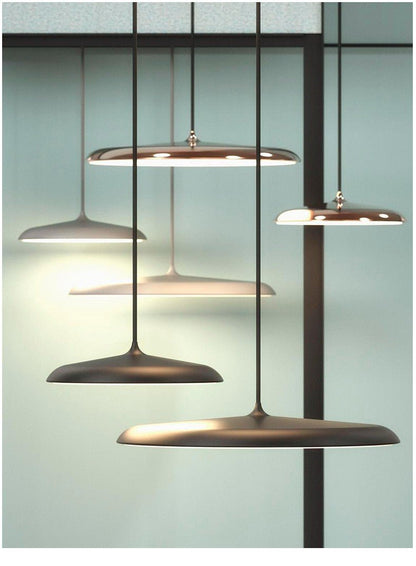 Modern Art Disc Single Head UFO Hanging Lamp - Querencian