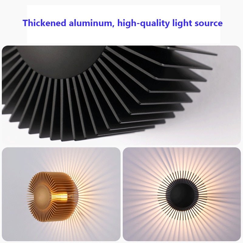 Modern Decorative Aluminum Wall Sconce Scattered Light - Querencian