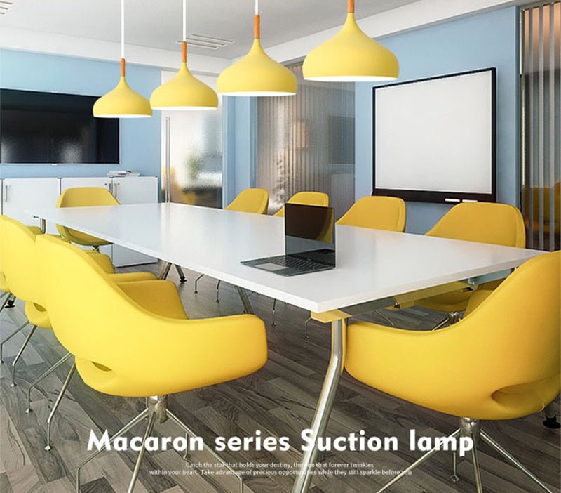 Modern E27 Macaron Color LED Pendant Lights - Querencian