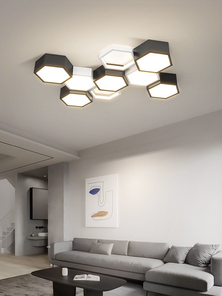Modern Hexagonal Led Ceiling Lamp - Querencian
