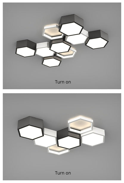 Modern Hexagonal Led Ceiling Lamp - Querencian