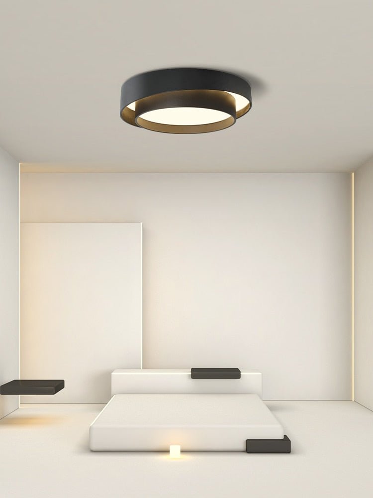 Modern Led Art White Round Ceiling Lamp - Querencian