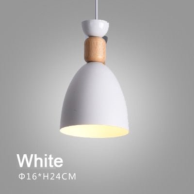 Modern Multiple Color Wood LED Pendant Light - Querencian