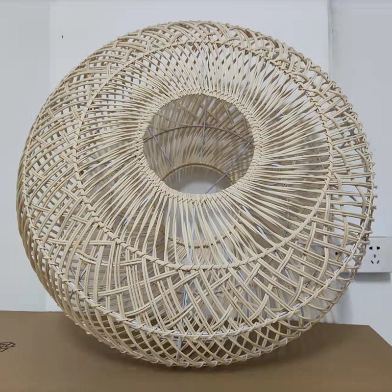 Natural Chinese Style Rattan Lamp Pendant light - Querencian
