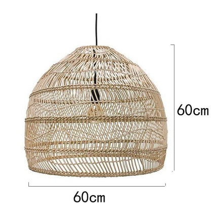 Natural Chinese Style Rattan Lamp Pendant light - Querencian