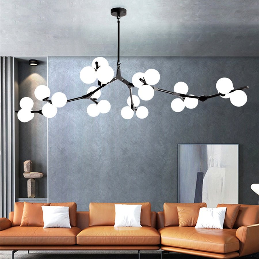 Post Modern Branches Style Glass Balls Chandeliers - Querencian