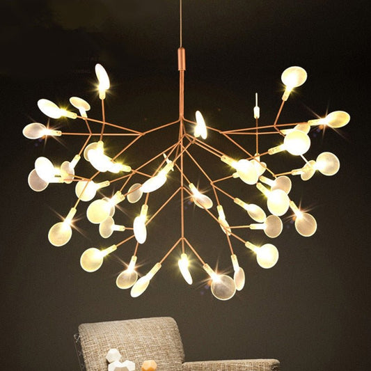 Post-modern Nordic Ring Chandelier for Living Room - Querencian