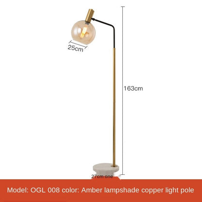 Simple Nordic Led Marble Standing Floor Lamps - Querencian