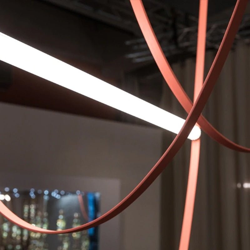 Tube Belt Italy Designer Hanging Suspension Light - Querencian